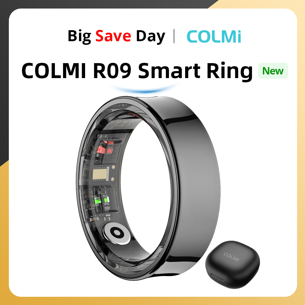 Health Monitors - 2024 COLMI R09 Smart Ring Homens