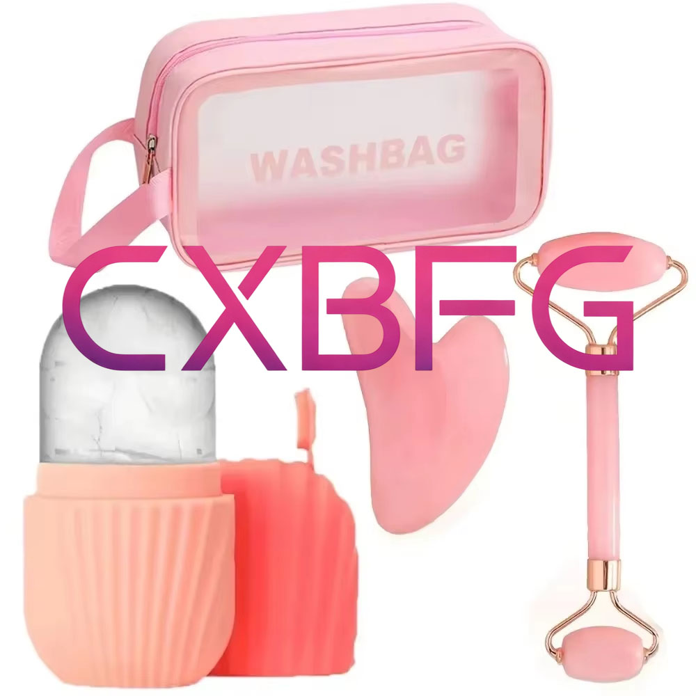 Face Ice Roller Puffiness - Conjunto de Massagem Facial 4/1 Peças:
