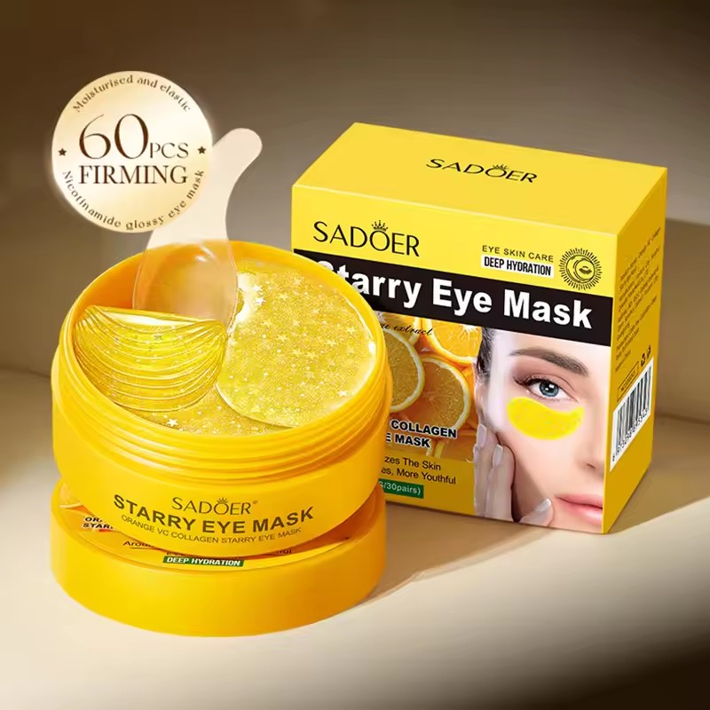 Collagen Under Eye Patches - 60 pçs sadoer vitamina c cristal