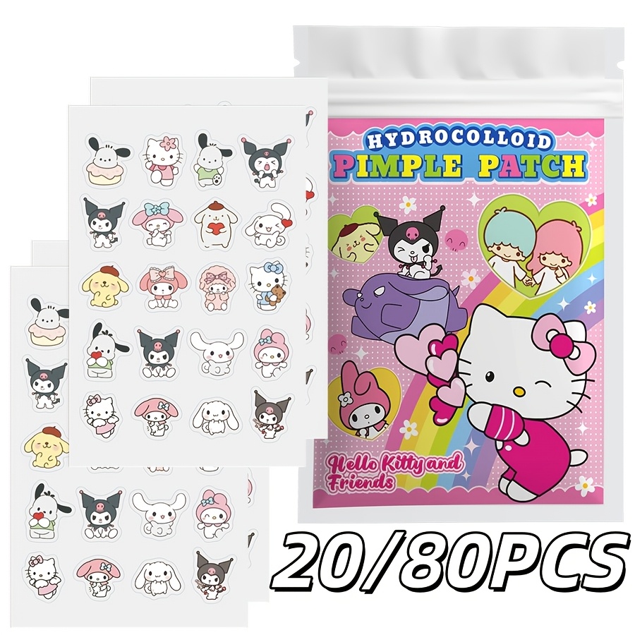 Hydrocolloid Pimple Patch - 20/80PCS Sanrio Hello Kitty Adesivo hidrocolóide
