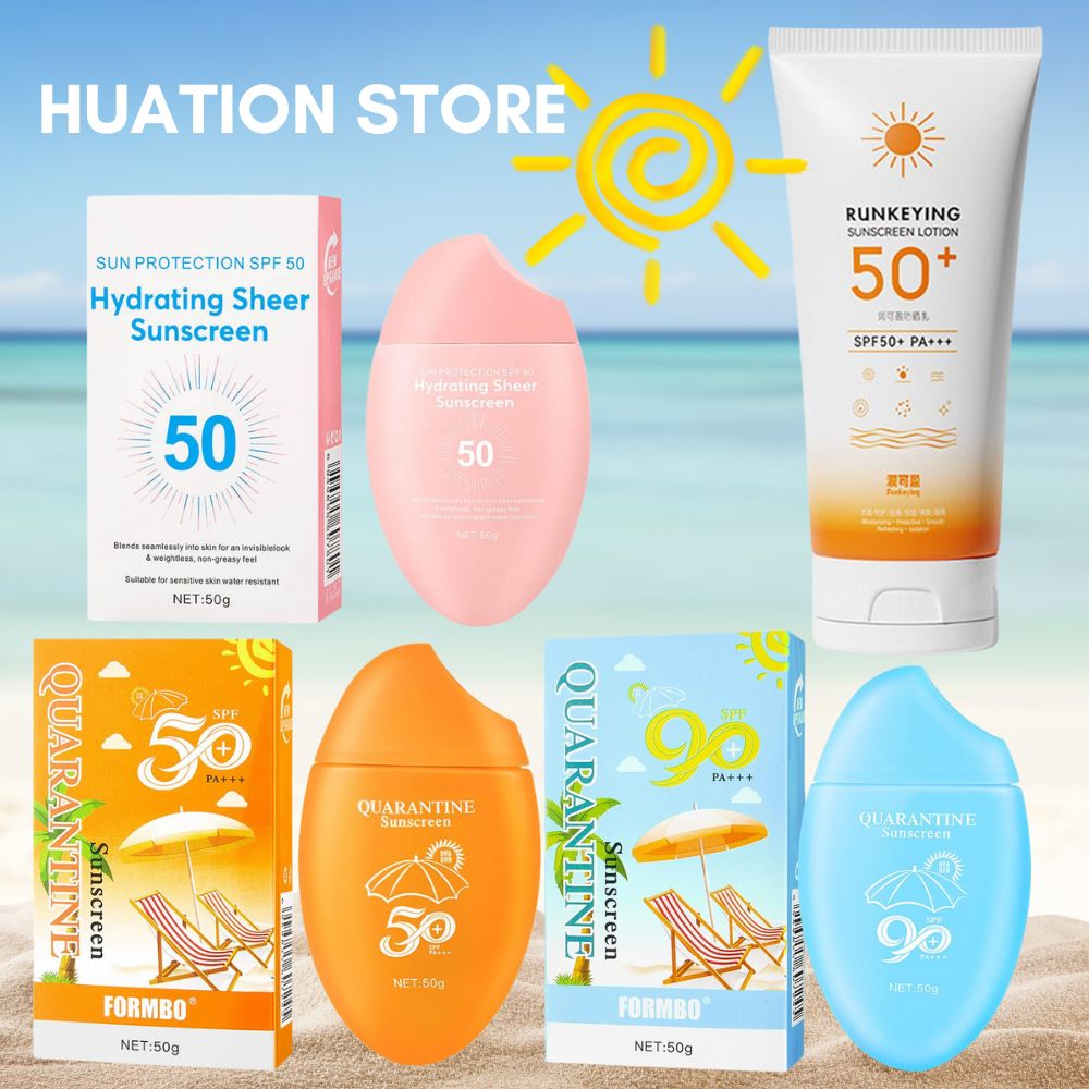 Spf 50 Waterproof Sunscreen - 50g protetor solar facial spf50 +