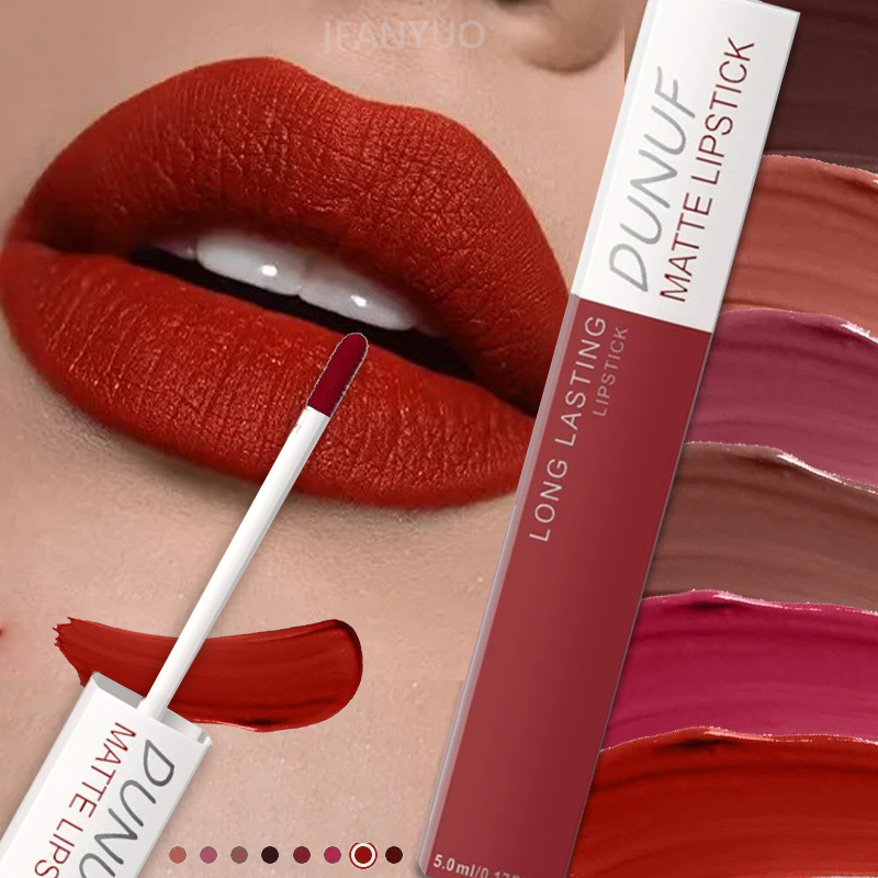 Matte Velvet Lip Tint Long Lasting - Batom Matte Líquido Vermelho Nude à