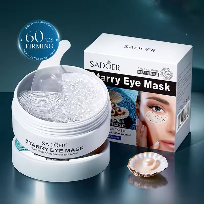 Collagen Under Eye Patches - 60 pçs sadoer pérola cristal colágeno