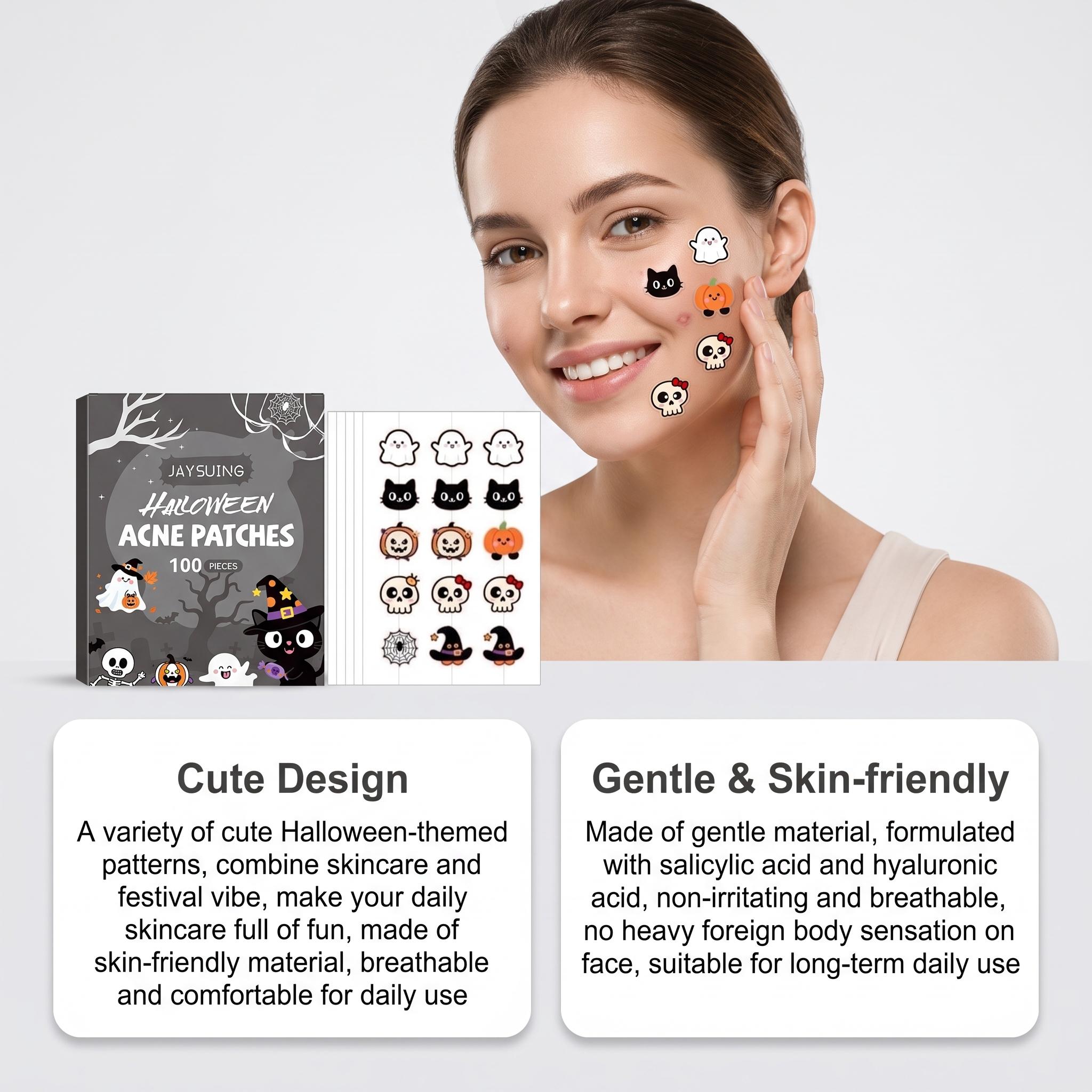 Patches para Acne de Halloween - Hydrocolloid Pimple Patch avaliação e preço