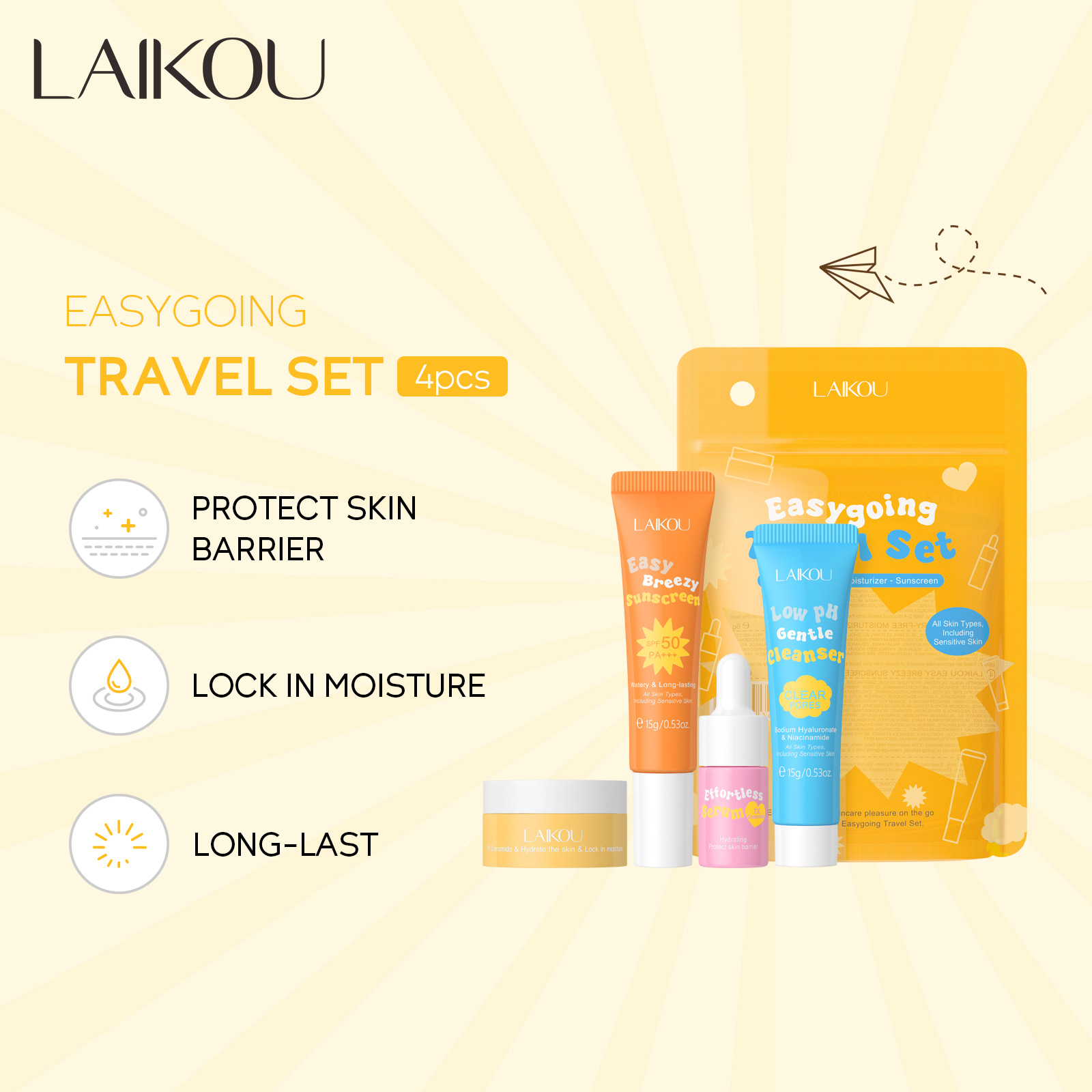 4 pçs laikou ceramida terno de - Hyaluronic Acid Facial Serum avaliação e preço
