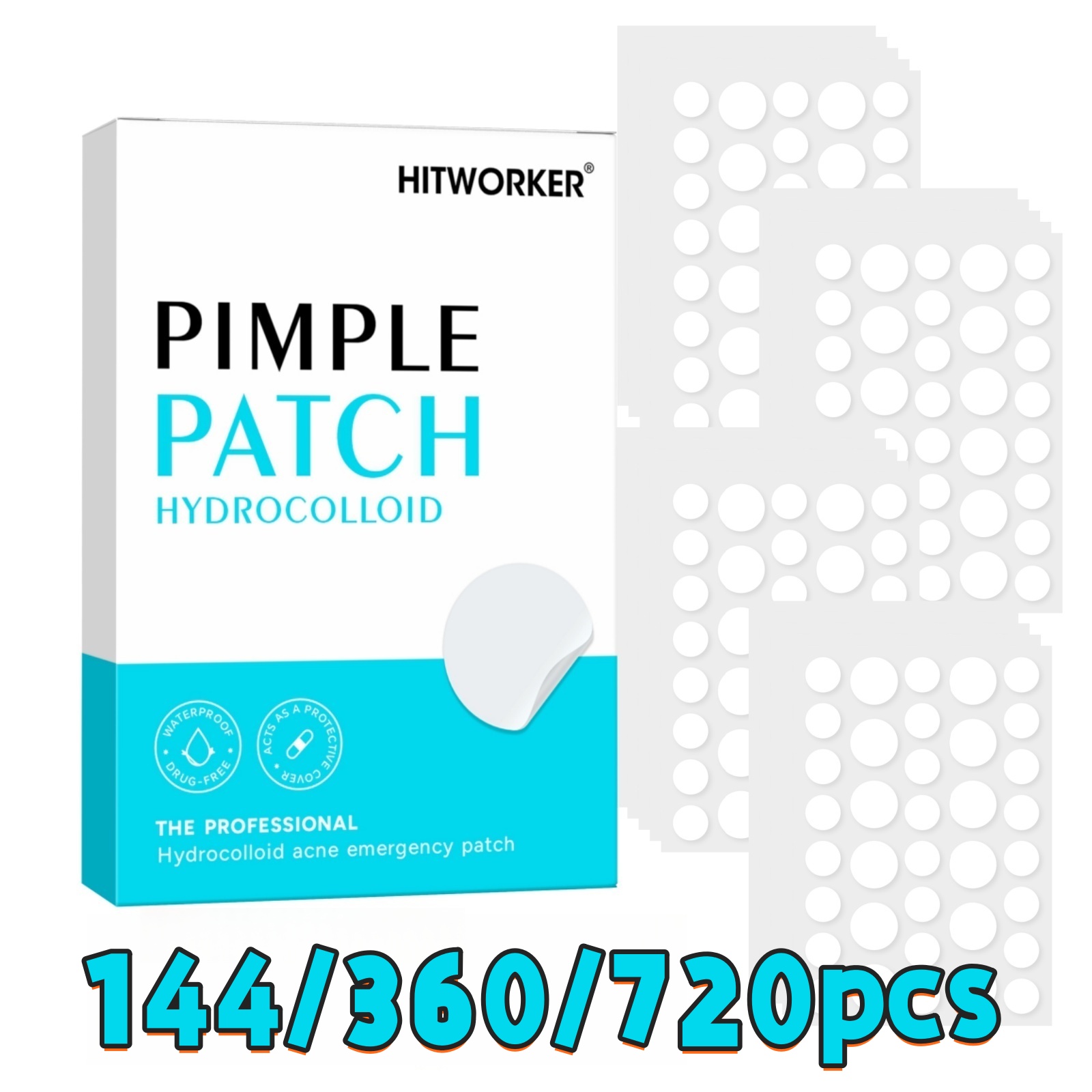 144/360/720pcs Adesivos Hidroc - Hydrocolloid Pimple Patch avaliação e preço