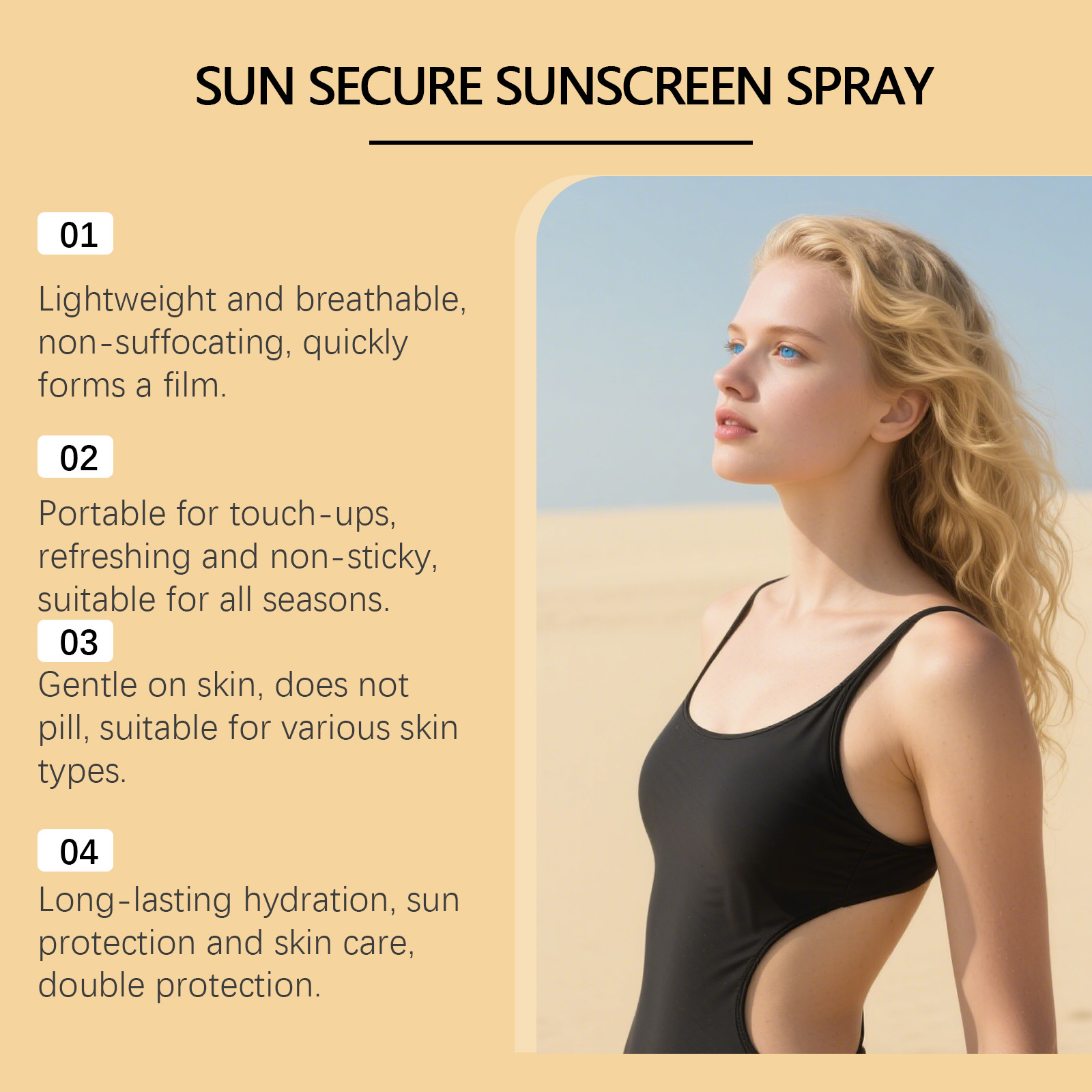 Spray Protetor Solar Hidratant - Spf 50 Waterproof Sunscreen avaliação e preço