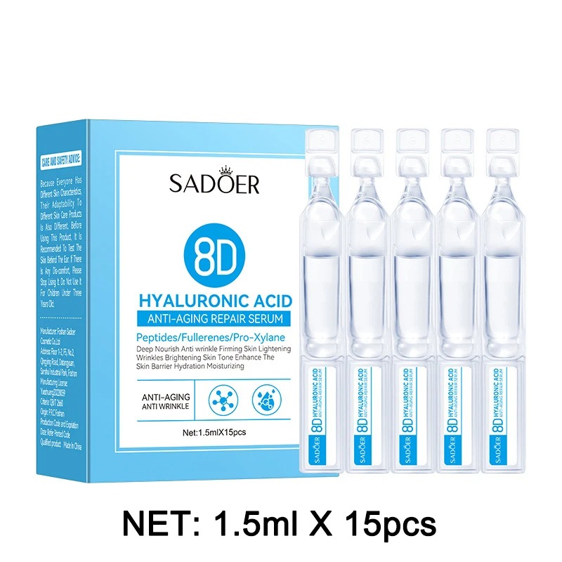 1 Caixa com 15 Unidades de Ess - Hyaluronic Acid Facial Serum avaliação e preço