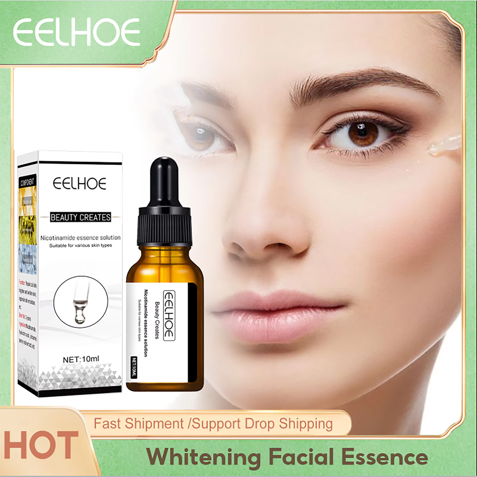 Clareador rosto soro encolher  - Niacinamide Pore Shrinking Essence avaliação e preço