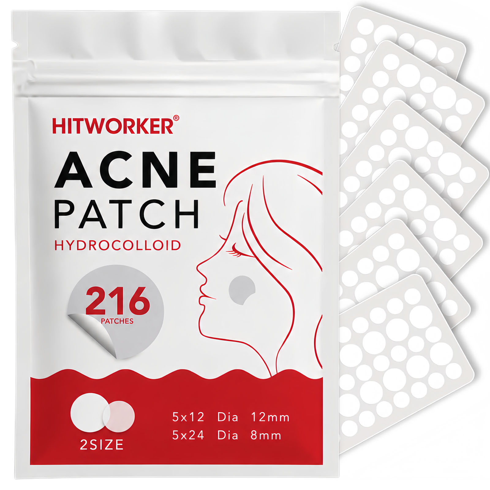 216 Adesivos Hidrocoloides par - Hydrocolloid Pimple Patch avaliação e preço