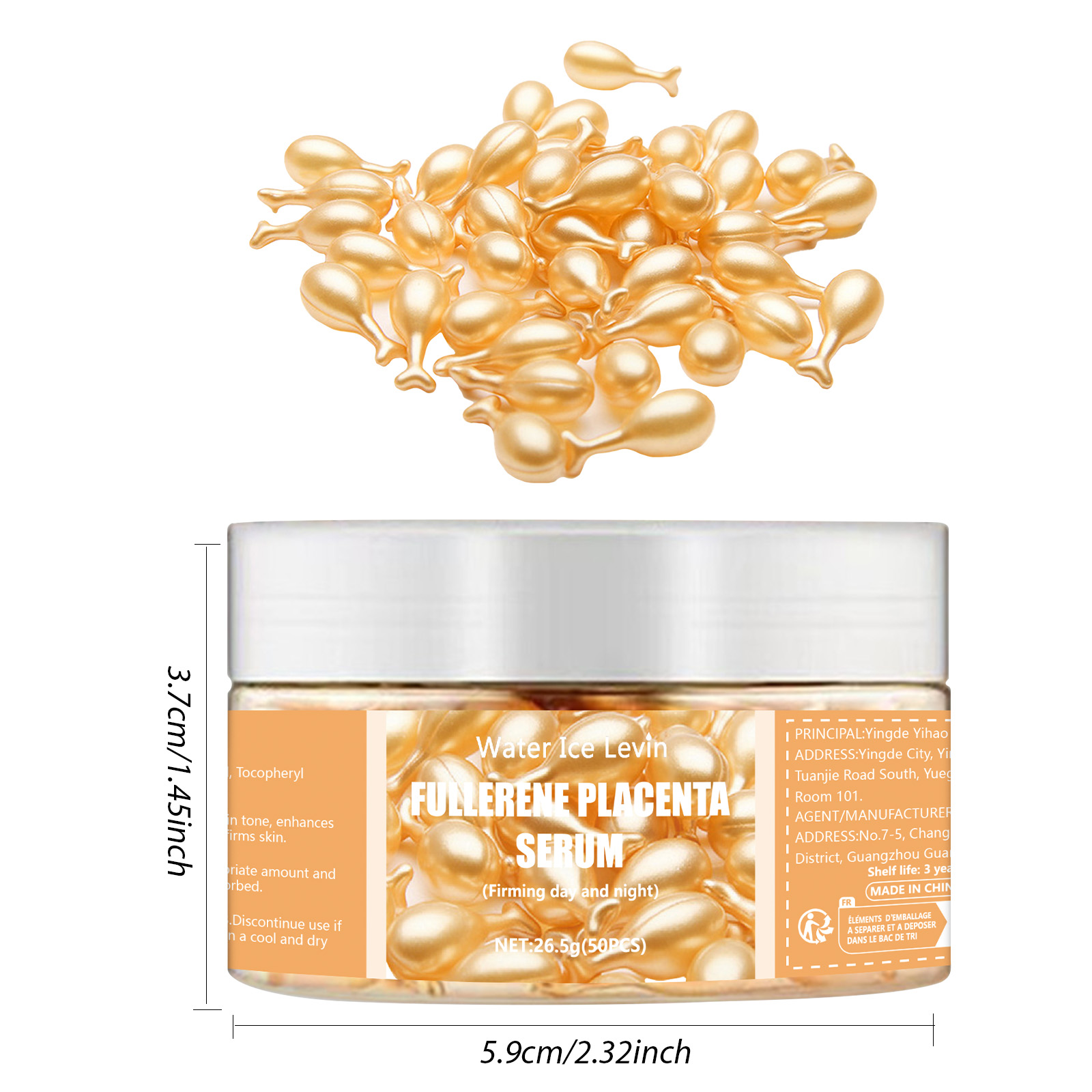 50 Cápsulas de Essência de Ful - Hyaluronic Acid Facial Serum avaliação e preço