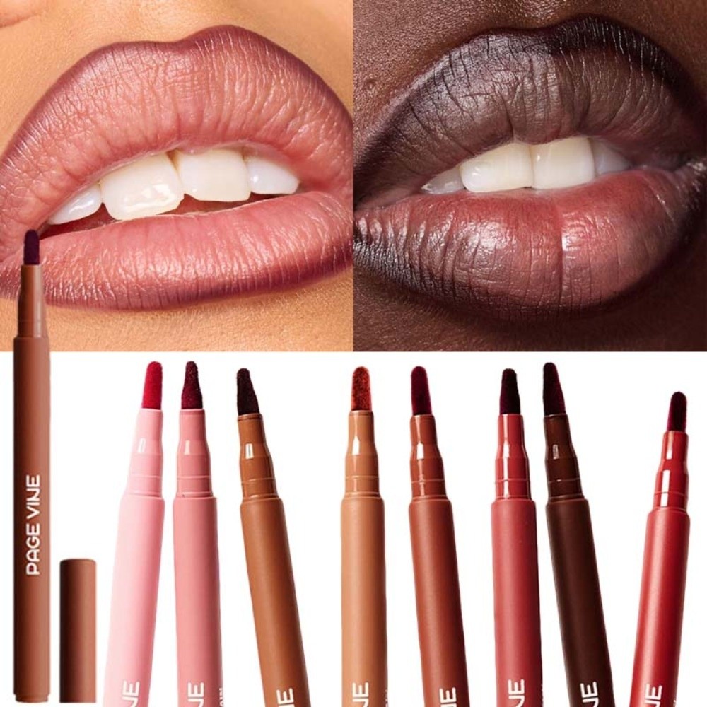 Lápis Delineador Labial Marrom - Matte Velvet Lip Tint Long Lasting avaliação e preço