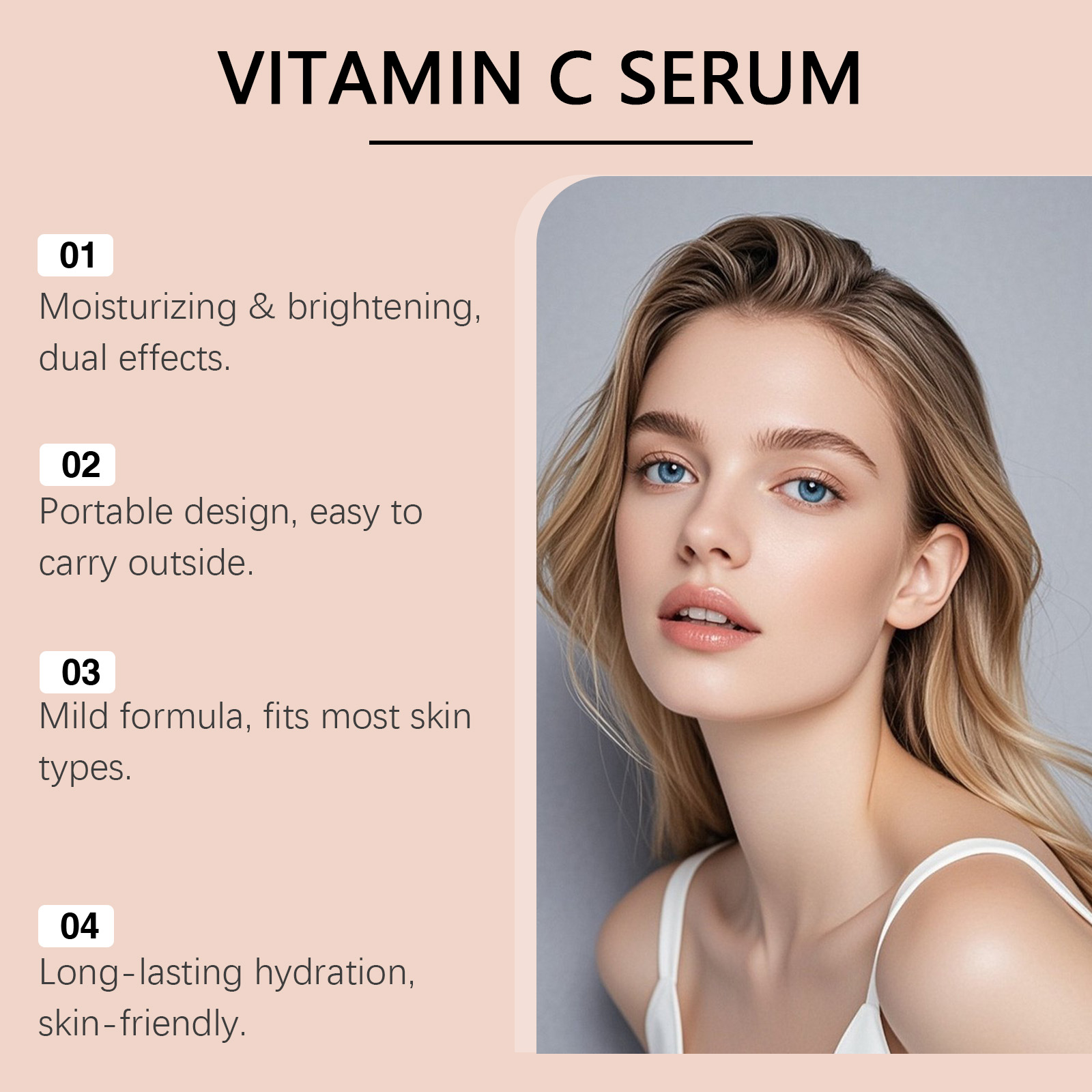 Sérum de Vitamina C para o Ros - Hyaluronic Acid Facial Serum avaliação e preço
